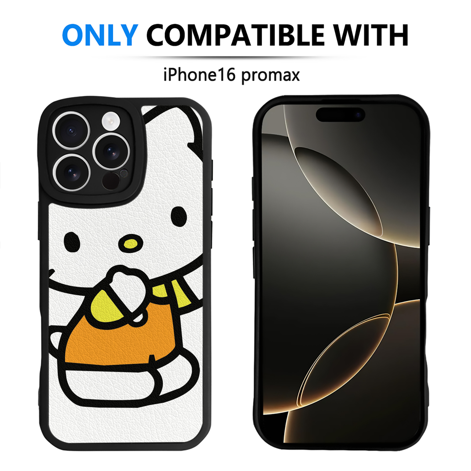 （画像用） Hello Kitty ハローキティ 【iPhone 16シリーズ対応】シリコンスマホケース（レザー調） 材質：シリコン